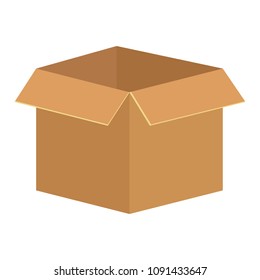 Cardboard box open