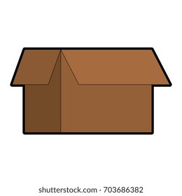 Cardboard box open