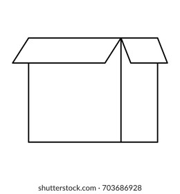 Cardboard box open