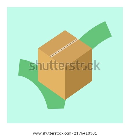 A cardboard box over a check mark.