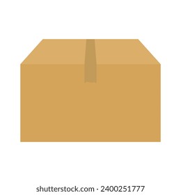 Cardboard box. Package icon. Vector.