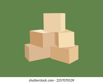 cardboard box packaging and labeling package delivery