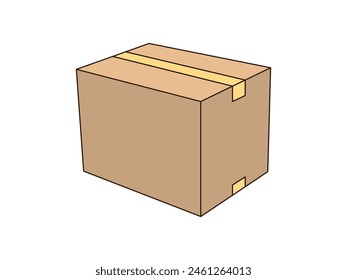 Cardboard box, packed cargo, pile of boxes, goods, parcels pile, many carton packages heap, carton boxes, goods packaged for warehouse storage, cargo shipping or delivery flat vector illustration.