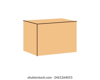 Cardboard box, packed cargo, pile of boxes, goods, parcels pile, many carton packages heap, carton boxes, goods packaged for warehouse storage, cargo shipping or delivery flat vector illustration.