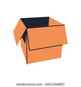 Cardboard box, packed cargo, pile of boxes, goods, parcels pile, many carton packages heap, carton boxes, goods packaged for warehouse storage, cargo shipping or delivery flat vector illustration.