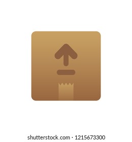 Cardboard box. The parcel. Vector illustration. EPS 10.