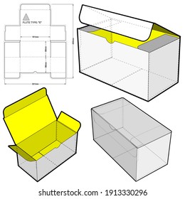 Cardboard box for sending mail. Ease of assembly, no need for glue (Internal measurement 16x8x8 cm) and Die-cut Pattern. The .eps file is full scale and fully functional. Prepared for real cardboard