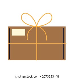 cardboard box shopping icon style