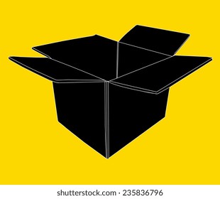 Cardboard Box Silhouette