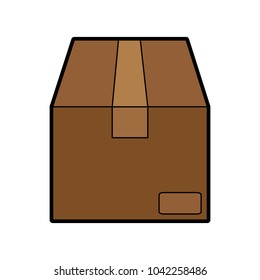 Cardboard box symbol