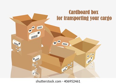 Cardboard box for transporting your cargo