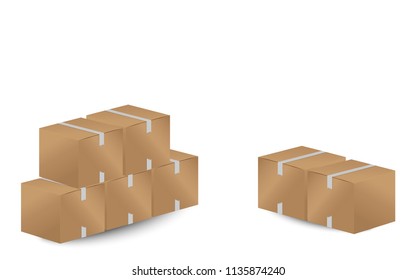 cardboard box vector