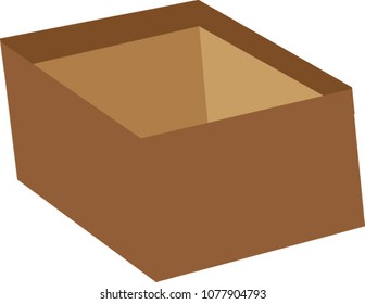 cardboard box vector drawing