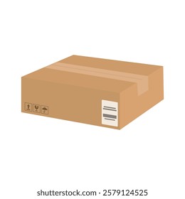 Cardboard Box Vector Illustration - 01