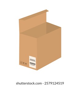 Cardboard Box Vector Illustration - 04