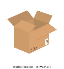 Cardboard Box Vector Illustration - 08