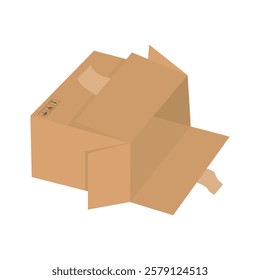 Cardboard Box Vector Illustration - 10