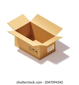 an cardboard box vector illustration