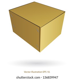 Cardboard Box Vector Illustration, EPS 10.