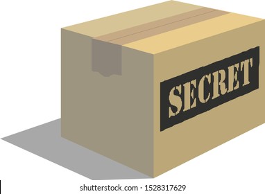 Cardboard box vector illustration eps 10