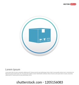cardboard boxes icon Hexa White Background icon template - Free vector icon
