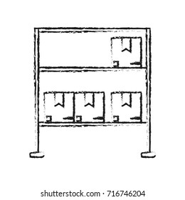 cardboard boxes industry icon image