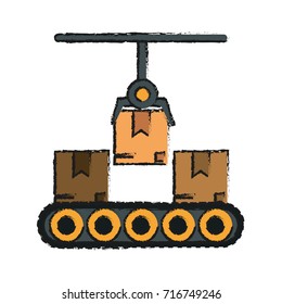 cardboard boxes industry icon image