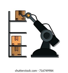 cardboard boxes industry icon image