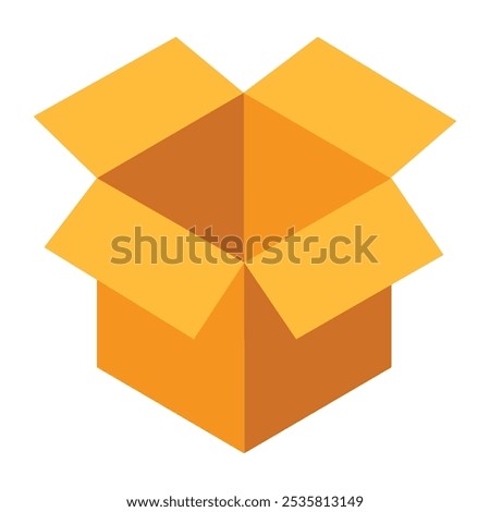 cardboard boxes to shipping on a white background.