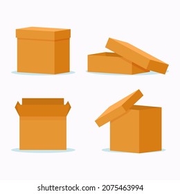 Kartonboxen auf Versandverpackung