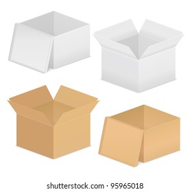 Cardboard boxes, vector eps10 illustration