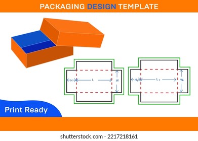 Cardboard carton FEFCO302 Corrugated packaging box dieline template and gift box