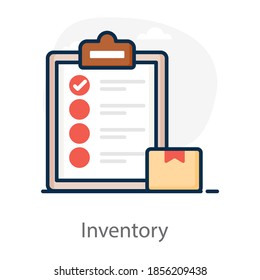 Cardboard Clipboard Document Inventory List Stock Vector (Royalty Free ...