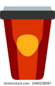 Pappbecher in Vektorgrafik-Design