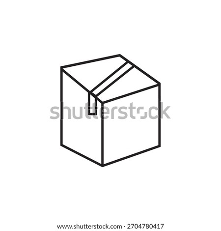 cardboard icon illustration element design