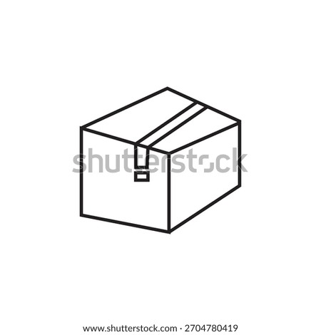 cardboard icon illustration element design