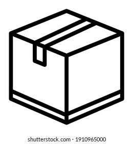 cardboard icon line style, you can use for commercial