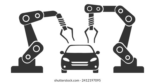 Cardboard icon. Manufacturing process symbol,machinery design vector ilustration.