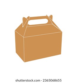 Cardboard icon vector illustration design