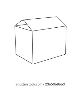 Cardboard icon vector illustration design