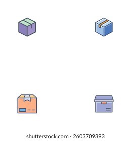 A cardboard icon vector is a scalable digital illustration of a cardboard box, commonly used in UI UX, logistics, and e-commerce designs.