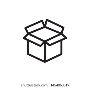 Cardboard icon vector style illustration