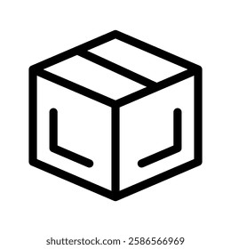 Cardboard Icon Vector Symbol Design Illustration