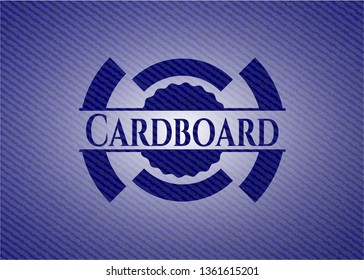 Cardboard with jean texture