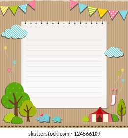 Cardboard note jungle