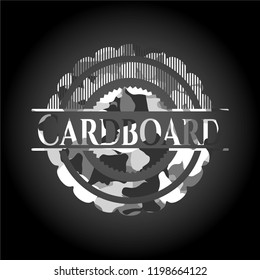 Cardboard on grey camo pattern