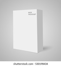 Cardboard package box mockup template isolated ready for your design vector Illustration eps 10
