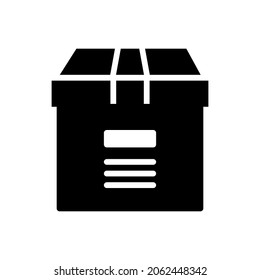 icono del paquete de cartón para su elemento de diseño