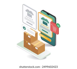 Cardboard package for online shopping in e-commerce market
