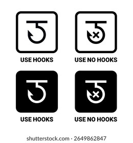 Cardboard packaging icon set vector. Hazard signs. Set recycle sign or package sign products. Packaging label, logo, badge, sticker, symbol, stamp, black, line, flat vector, isolated illustration.